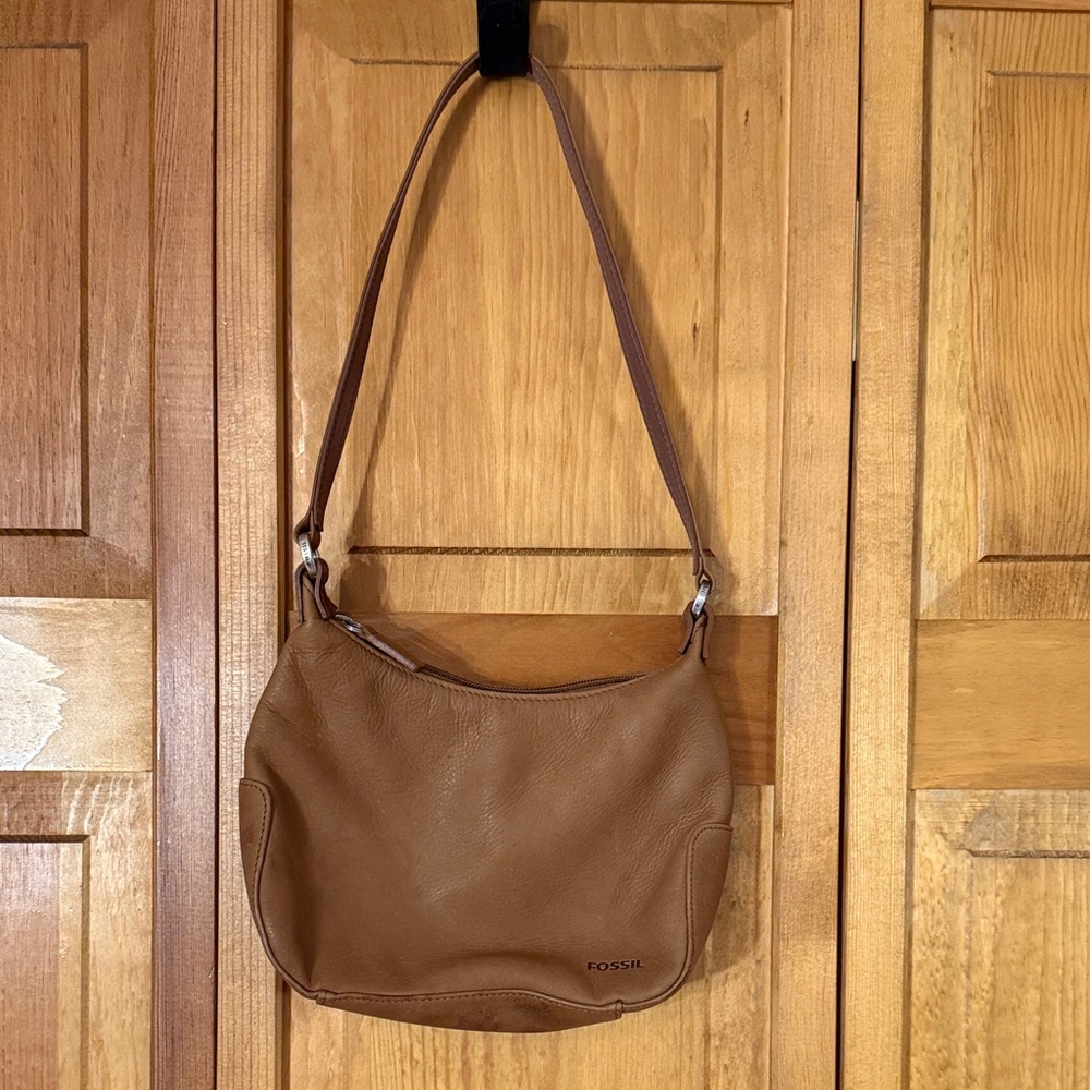 Fossil Tan Leather Handbag